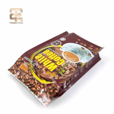 China Custom Coffee Side Security Logo Aluminum Foil Laminated Tea Gusseted Bag for sale