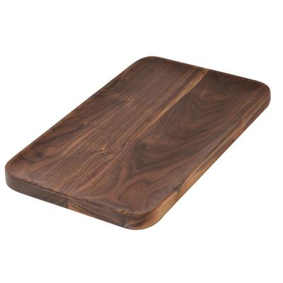 China Kitchen Logo Black Square Wooden Custom Serving Tray For Restaurant for sale