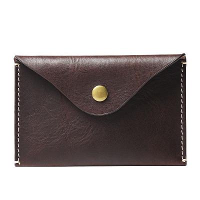 China Waterproof In Running Short Card Case Card Holder Wallet Minimalist Vintage Leather Coin Purse for sale