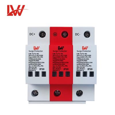 China Electronic Equipment 1200v PV Surge Protection Device SPD OEM Customize Solar T1T2 Surge Protection for sale