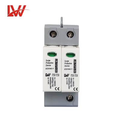 China Electronic Equipment 1000v PV Surge Protection Device 2 Pole SPD OEM Customize T2T3 Solar Surge Protection for sale