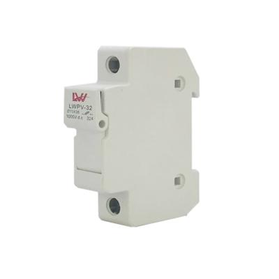 China Solar Power System DC1000V 20A 1 Pole DIN Rail Mount Fuse Holder For Sun Protection for sale