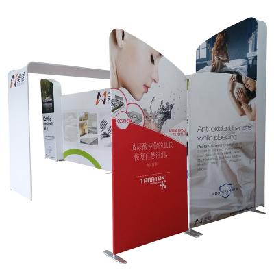 China Light Weight Hot Sale Trade Show Display Expo Custom Printing Fabric Double Sided Backdrop Stand Banner for sale