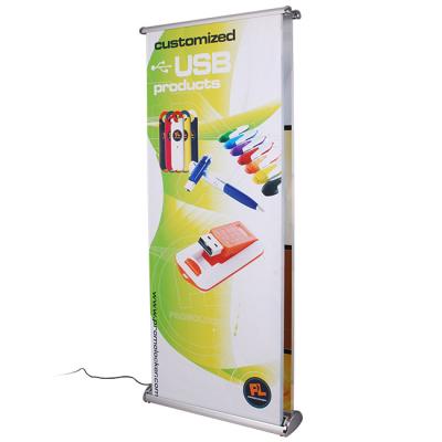 China High-grade Aluminum Electric Scrolling Display Roll Pop Up Rack Banner for sale