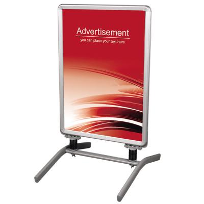 China poster board display triple banner sandwich led board signs square for sale