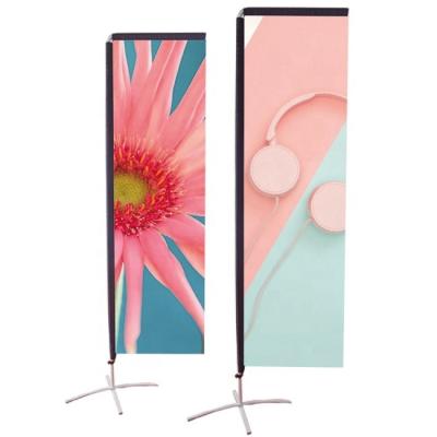 China Wind-Resistant Racing Canopy Promotional Custom Printed Outdoor Advertising Feather Flag Pole, Swooper Feather Flag Bracket With Ground Stake for sale