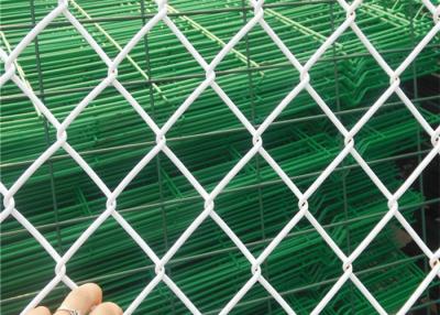 China Crochet Uniform Mesh PVC coated Chain Link Fence Smooth Surface With Long Service Life for sale