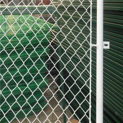 China Galvanized Diamond Wire Mesh Chain Link Fence Rhombus Mesh Gate In Factory Price for sale