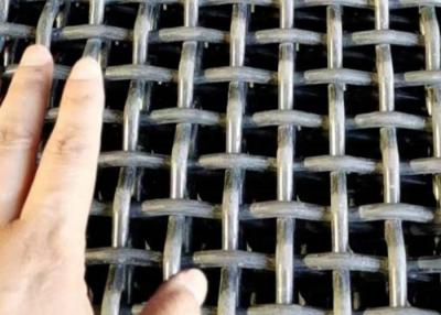 China High Tensile 65mn 45# Manganese Steel Iron Wire Woven Quarry Rock Square Hole Crimped Wire Mining Screen Mesh for sale