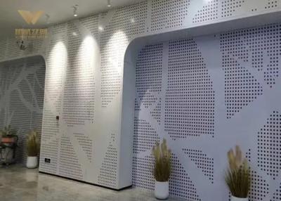 China Perforated aluminum single panel door curtain wall carved perforated panel honeycomb ceiling for sale