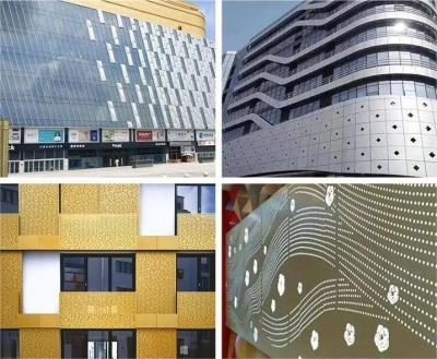 China Decorative Aluminium Perforated Metal Sheet Mesh Curtain Wall In Architectural for sale