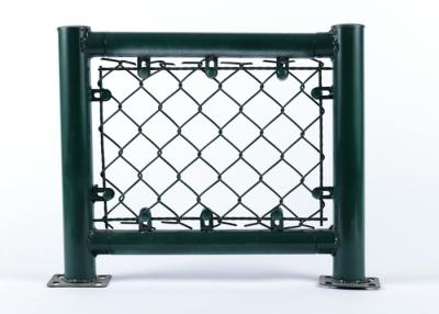 China Garden Easy Assembly Pvc Coated Chain Link Fence Cyclone for sale