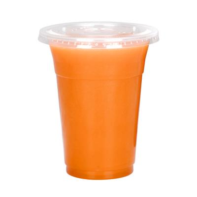 China Guangdong Eco-Friendly Disposable PET Highly Transparent Frozen Cold Drink Plastic Cups For Coffee Water 12 Ounce for sale