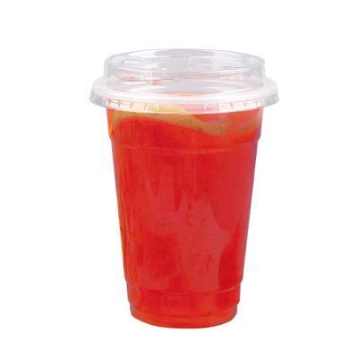 China Guangdong Disposable Eco-Friendly Highly Clear Frozen Plastic Cold Cup For Water Juice Milk Tea Drinking 17oz for sale