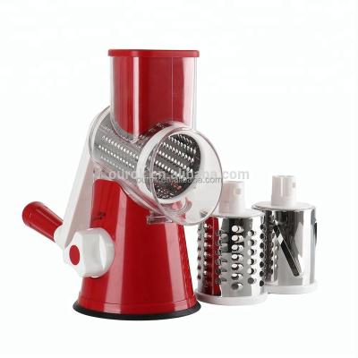 China Viable Round Drum Slicer Manual Potato Slicer For Amazon Hot Sale for sale