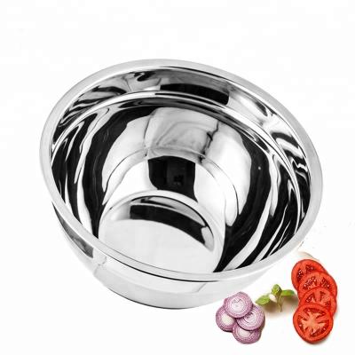 China Sustainable Wholesale Hammered Stainless Steel Non-Skid Bottom Cake Mixing Bowl For Kitchen Use for sale