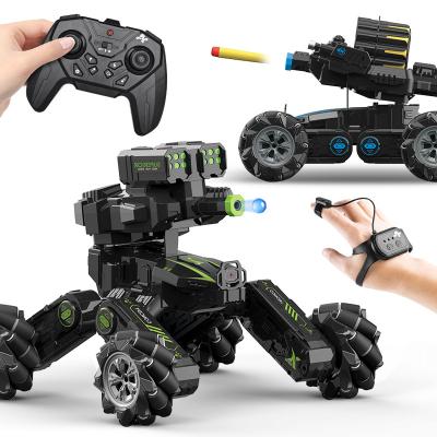 China Other New Model Four -Wheeled Combat Stunt Vehicle Car Gun Toys Outdoor Play for sale