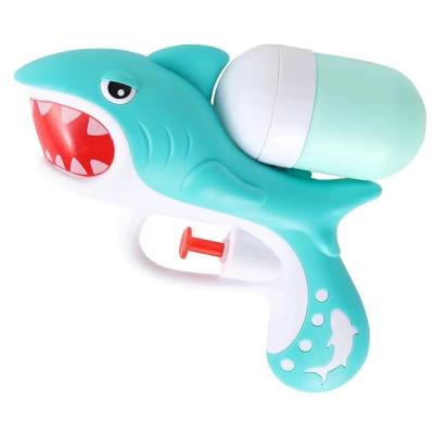 China Unique Pull Design Mini Shark Water Bubble Gun Water Splashing Gun Toy Powerful Kids For Outdoor for sale