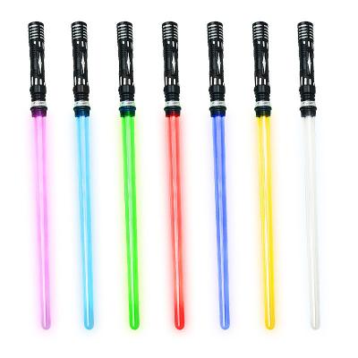 China Polycarbonate Lightsaber Kids Flash Stick Props Colorful Space Boy Toy Laser Sword for sale