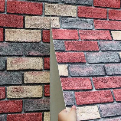 China Waterproof+ECO-Friendly+Self-adhesive 3D Self-adhesive Brick Wall Sticker PE Foam Faux Brick Wall Panels For Living Room Bedroom TV Wall for sale