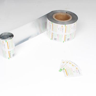 China Aseptic Foil Film With Lacquered And Printed For Tablets And Pills Packaging Printed Foil Roll for sale