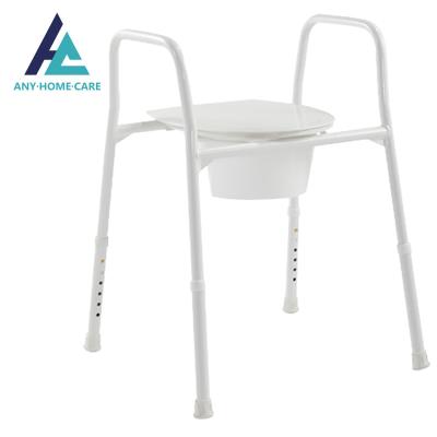 China Lightweight Commode Toilet Chair Aluminum Alloy Medical Salon Chair For Patient For Adults for sale