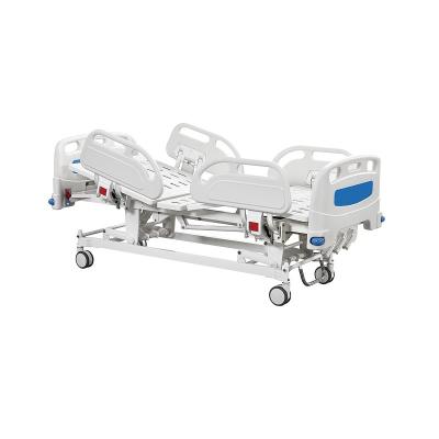 China Hospital Bed Metal Hospital Examination Treatment Bed Manual Bed 3 Cranks Standard Size for sale