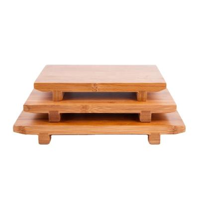 China Sustainable Japanese BAMBKIN Sushi Tray Bamboo Sushi Dish for sale