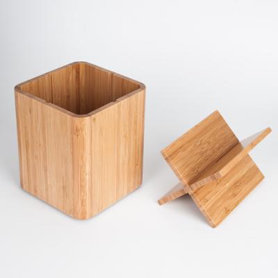 China Viable Home Kitchen Accessories Chopsticks Bamboo BAMBKIN Utensil Holder for sale