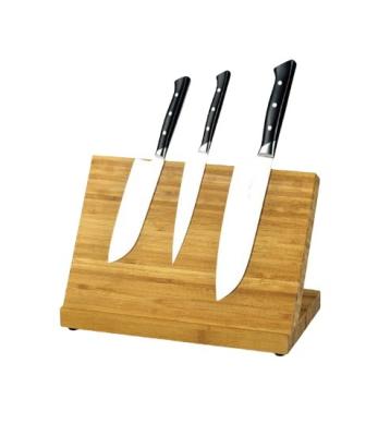 China BBAMBKIN Hot Sale Eco-friendly Professional Custom Stocked Magnetic Bamboo Tool Holder Knife Rack for sale