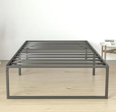 China Adjustable Metal Bed (Other) Modern Design Wrought Iron Steel Frame Furniture Single Queen Size for sale