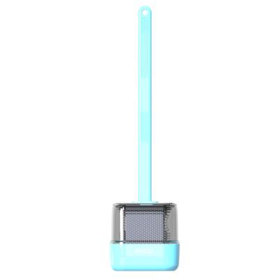 China 2022 New Style Modern Silicone Toilet Brush Transparent Holder for sale