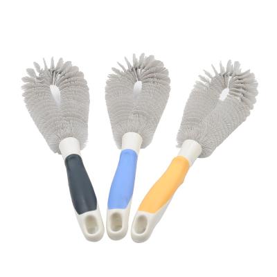 China 2022 Sustainable Cleaning Brush Long Handle Kitchen Device Wash Dishes Circular Cleaning Brush Wash PotHot Selling Products for sale