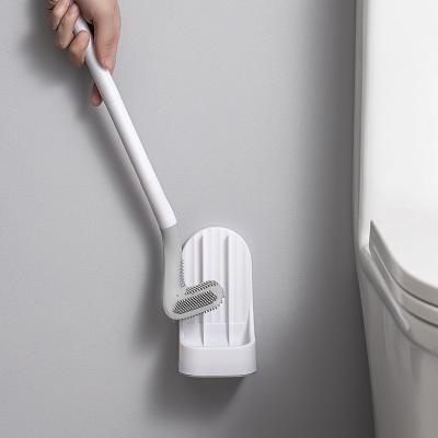 China 2022 Modern Amazon Household Cleaning Golf Silicone Removable Toilet Brush for sale