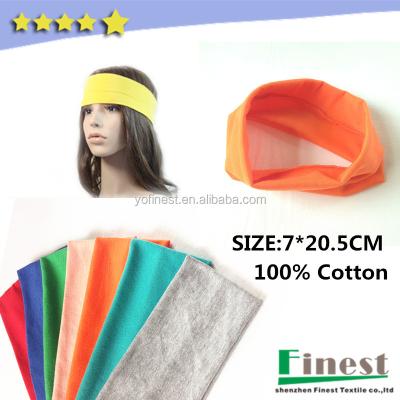 China Sport Headband In Various Stock Colors Girls Sports Cheap Cotton Headbands for sale