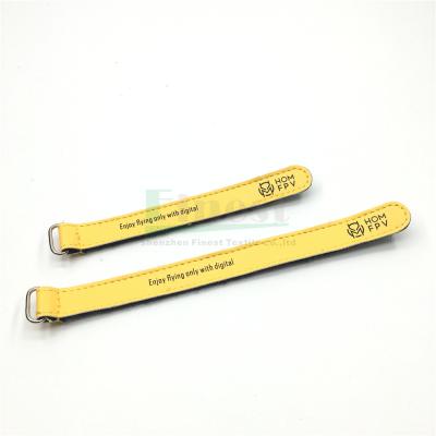 China High Quality Fully Adjustable Nice Battery Straps Cable Ties Hook And Loop Leather Strap for sale