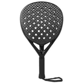 China Custom Outdoor Carbon Fiber Paddle Racket Honeycomb 3D 12K Carbon Fiber Padel Racket for sale