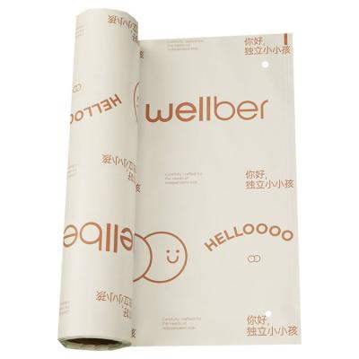 China Strong Adhesive Factory Hot Sale Custom Auto Plastic Roll Pre-opened Poly Print Packaging Auto Courier Express Packaging Bag for sale