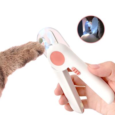 China 2021 wholesale viable manufacturer dog cat light small nail clippers battery cable with nail file for sale