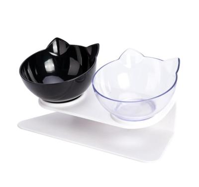 China Viable Transparent Manufacturer Direct Selling Double Cat Bowl for sale