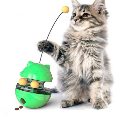 China Viable Toys Wheel Tumbler Turntable Spring Around Ball Cat Interactive Smart Toy for sale