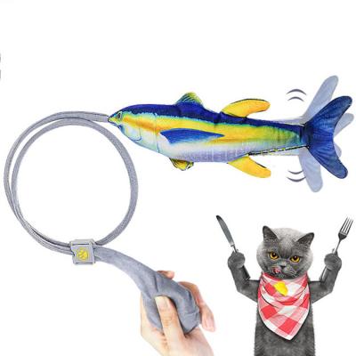 China Viable Fish Shape Plush Stuffed Toys With Catnip Inside For Cat To Chew Play Cat for sale