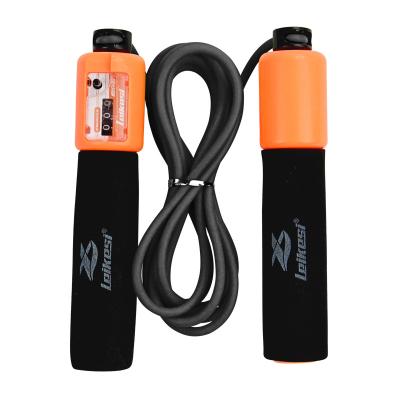 China LX-705A Rubber Adjustable Hardness Jump Rope 2.6-2.8M Length Adjustable Fitness Speed ​​Anti-skid Jump Rope for sale