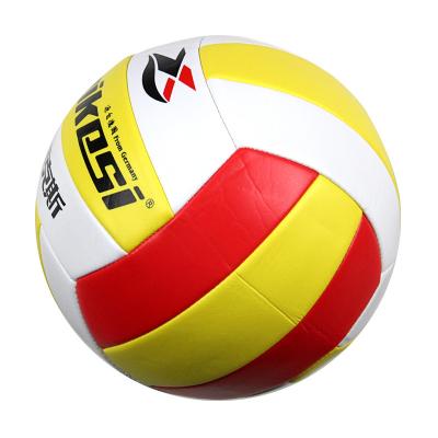 China Official Logo Color Wholesale Custom Size 5 Indoor Custom Beach Volleyball Color Stitching Mechanical Stitching 4# for sale