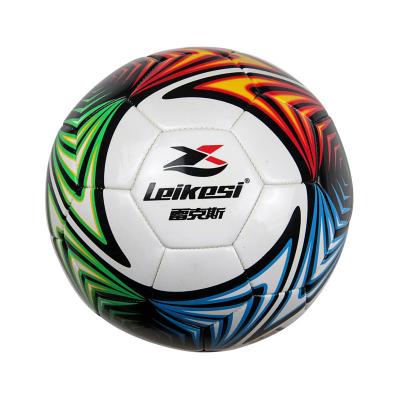 China Traditional Colorful PVC Leikesi Soccer Balls #5 Football And Soccer Ball Training Water Resistant Soccer Ball for sale