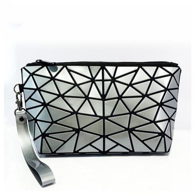 China Casual Women Make Up Bag Geometric Cosmetic Filter Frames Travel Organizer Makeup Case Toiletry Kit Bags for sale