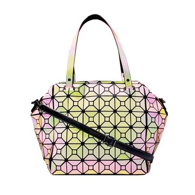 China Lady Latest Design Color Matching Elegant Temperament Bags Colorful Handbag Ladies for sale