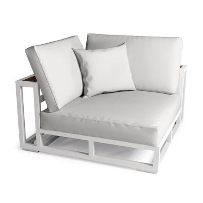 China Couture Contemporary Outdoor Luxury Outdoor Garden Beach Furniture Lounge Upholstered Corner Sofa Chair for sale