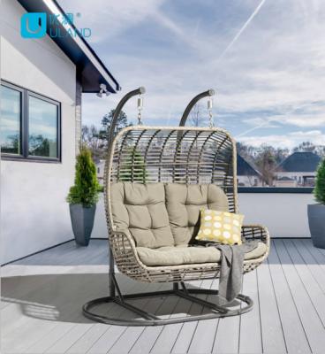 China Uland Industrial Garden Patio Swing Chair As Sofa Chair Garden Metal Hanging Chair Furniture for sale