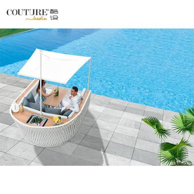 China Modern Cruise Sofa Rattan Furniture Outdoor Garden Outdoor Sofa Bed, Seam Garden Sofas Round Beds Outdoor Rattan Comfortable for sale